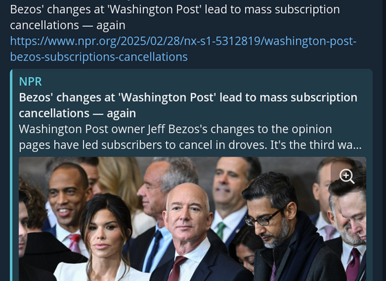 Bezos' changes at 'Washington Post' lead to mass subscription cancellations — again