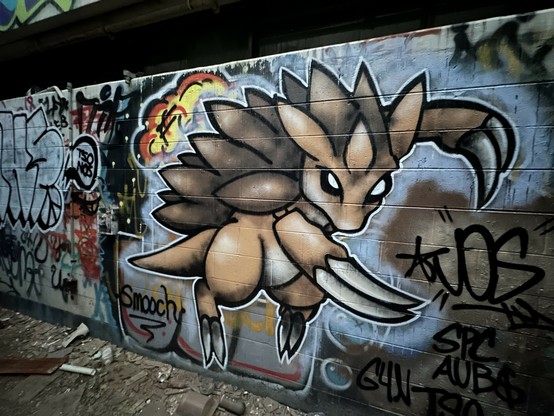 amazing Sandslash graffiti