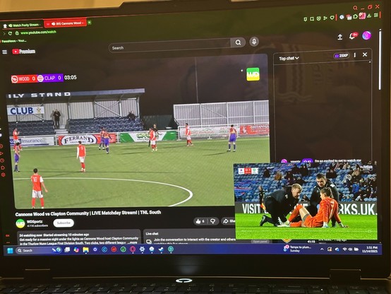 clapton cfc live stream and Celtic v Rangers women's in the corner 