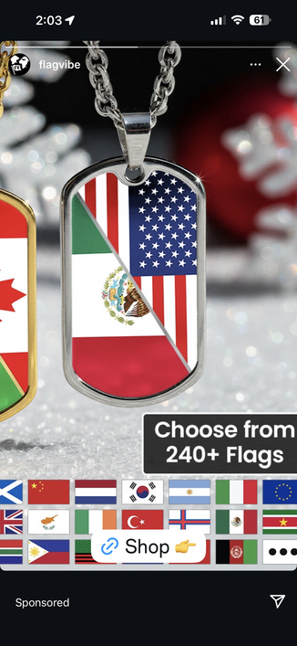 expensive ass flag dog tag