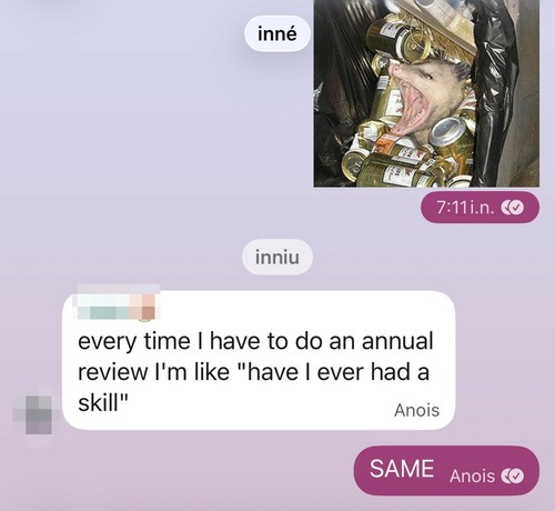 signal chat says inné and inniu instead of yesterday and today, anois for "now"