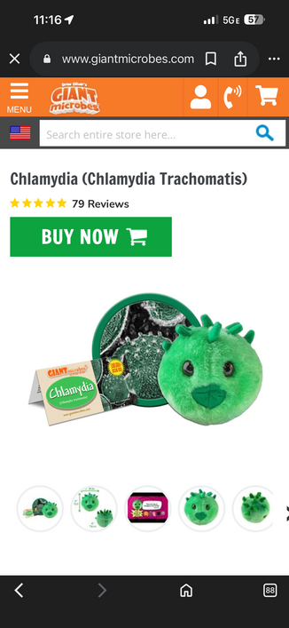 plushie chlamydia microbe 