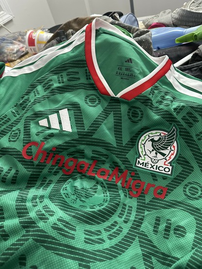 front of my Mexico kit which now has a big Chinga La Migra decal across the front